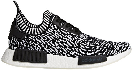 Picture of adidas Originals Men's NMD_R1 Primeknit Running Shoe, Black/Black/White, 9.5 - Size: 9.5