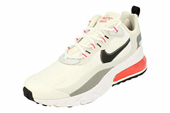 Picture of Nike Air Max 270 React Mens Running Trainers CT1280 Sneakers Shoes (UK 8 US 9 EU 42.5, White Black Flash Crimson 100) - Size: 9