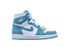 Picture of Nike WMNS Air Jordan 1 Mid Men's Basketball Shoes, White Worn Blue Metallic Gold, 8.5 US - Size: 7.5