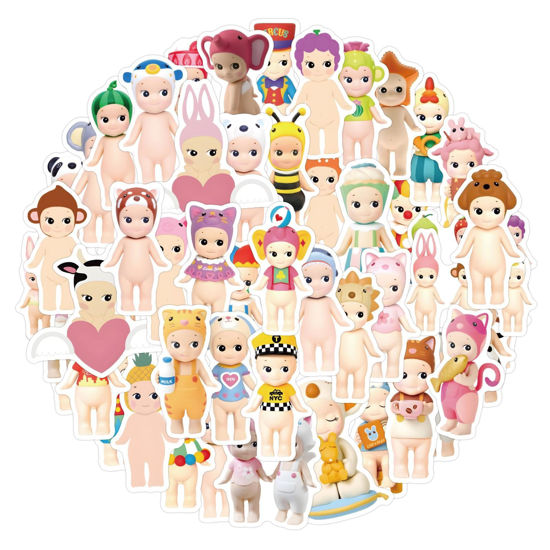 Picture of 50pcs Sonny Baby Stickers for Kids Water Bottles,Cute Aesthetic Cartoon Vinyl Stickers for Teens Pad Laptops Skateboard Journal Scrapbook Travel Case Phone Computer