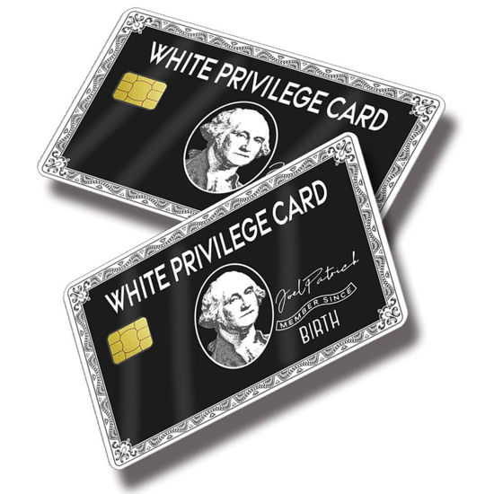 Picture of White-Privile_ge Card Skin | 2 Pcs Debit Card Sticker White-Privileg_e, Stickers for Debit Cards, Credit Card Transportation, Bank Card - Protecting No Bubble Anti-wrinkling Slim Cover Card