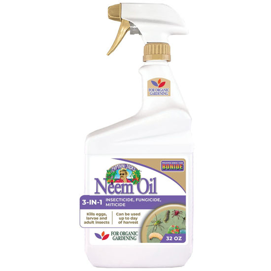 Picture of Bonide Captain Jack's Neem Oil, 32 oz Ready-to-Use Spray, Multi-Purpose Fungicide, Insecticide and Miticide for Organic Gardening