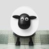 Picture of Sheep Toilet Paper Holder Black Sheep Self Standing Bathroom Set Funny Bathroom Office Decor Perfect Bathroom Accessories Paper Towel Holder for Bathroom Stand Table Counter Floor (3)