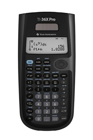 Picture of Texas Instruments TI-36X Pro Engineering/Scientific Calculator | 9.7 Inch | Black.