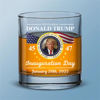 Picture of 45 47 Trump Jan,20th,2025 Inauguration Day Whiskey Glasses - Trump Inauguration Whiskey Bourbon Glass, Classic Glassware, 11Oz Old Fashioned Rocks Whisky Glass, Gift for Dad (2pc)