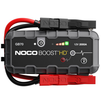 Picture of NOCO Boost HD GB70 2000A UltraSafe Car Battery Jump Starter, 12V Battery Booster Pack, Jump Box, Portable Charger and Jumper Cables for 8.0L Gasoline and 6.0L Diesel Engines