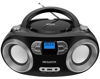 Picture of MEGATEK Portable CD Boombox with FM Stereo Radio, Bluetooth, USB Port, and Backlit LCD Display | CD-R/CD-RW/MP3-CD Compatible | AUX Input | Headphone Jack | Programmable CD Player - Black