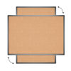 Picture of VIZ-PRO Cork Notice Board, 36 X 24 Inches, Cork Bulletin Board with Black Aluminium Frame