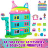 Picture of Gabby's Dollhouse, 14 Pc Celebration Dollhouse, 25-Inches Tall, with Toy Figures, Doll House Furniture & 10 Sounds, Kids Toys for Girls & Boys Ages 3+