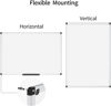 Picture of VIZ-PRO Magnetic Whiteboard/Dry Erase Board, 18 X 12 Inches, Includes 1 Eraser & 2 Markers & 4 Magnets