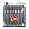 Picture of Zebra Pen, bulk pack of 24 BLACK & RED ink pens, Z-Grip Retractable ballpoint pens Medium point 1.0 mm (Black)