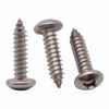 Picture of #8 x 1 (100 Pack) Stainless Steel Phillips Pan Head Wood Screws, Stainless Steel 304 (18-8), Pan Head Sheet Metal Screws Self Tapping Screws