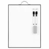 Picture of TSJ OFFICE Small White Board - 16" X 12" Portable Black Aluminum Framed Whiteboard, Magnetic Dry Erase Board with a Handle, to Do List Notepad for Office, Home, School