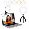 Picture of Video Conference Lighting Kit, Ring Light Clip on Laptop Monitor with 5 Dimmable Color & 5 Brightness Level for Webcam Lighting/Zoom Lighting/Remote Working/Self Broadcasting and Live Streaming, etc.