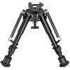 Picture of CVLIFE 6-9 Inches Picatinny Bipod Adjustable Spring Return with Picatinny Adapter (Black, 6''-9'')