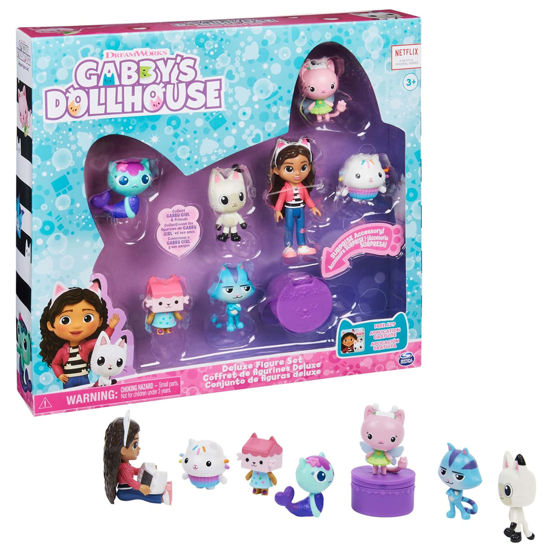 Picture of Gabby's Dollhouse, Deluxe Figure Gift Set with 7 Toy Figures and Surprise Accessory, Kids Toys for Ages 3 and up