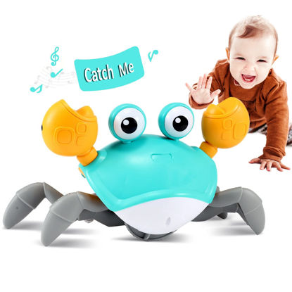 Picture of control future Crawling Crab Baby Toy - Infant Tummy Time Toys 3 4 5 6 7 8 9 10 11 12 Babies Boy 3-6 6-12 Learning Crawl 9-12 12-18 Walking Toddler 36 Months Old Music Development 1st Birthday Gifts