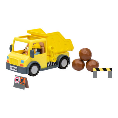 Picture of Bluey Dump Truck, with Load and Unload Feature, Get Some Work Done with Exclusive Hard-Hat and Muddy Bingo