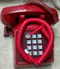 Picture of Red Short Handset Cord Compatible with AT-T Phone Trimline 210 220 230 Princess 500 554 2500 2554 Landline Curly Coil by DIY-BizPhones