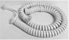 Picture of DIY-BizPhones White Medium Length Handset Cord Compatible with AT-T Landline Phone Trimline Princess CL2909 CL4939 CL4940 TR1909 100 146 500 2500 554 2554 Replacement Receiver Curly Coil (12' FT)