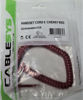 Picture of DIY-BizPhones Red Short Length Handset Cord Compatible with AT-T Landline Phone Trimline 210 220 230 Princess 500 554 2500 2554 Receiver Cortelco Curly Coil