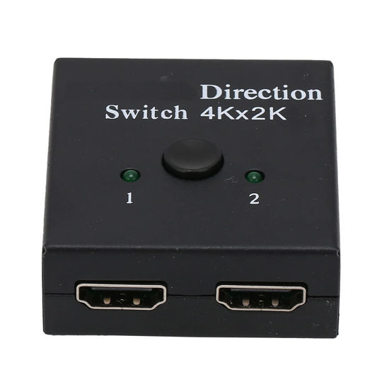 Picture of HDMI Switch 4K HDMI Splitter, 1 in 2 Out/2 in 1 Out Bi‑Direction HDMI Switcher for Computer Laptop TV Multiple Source Displays