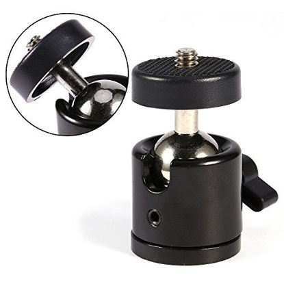 Picture of Ball Head 360?? Swivel Rotatable 1/4'' Screw Ball Head Mount Ballhead Stand Bracket for DSLR Cameras Tripods Monopods