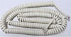 Picture of DIY-BizPhones Barely Off White 25' Ft Generic Landline Phone Long Handset Cord Fits Nearly All Telephones Curly Coil Receiver Wire Cable 4P4C RJ9 Universally Compatible Replacement