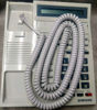 Picture of DIY-BizPhones Off White (aka Light Gray, Almond Ivory) 25' Ft Samsung Compatible Long Handset Cord Falcon Phone iDCS 8D 18D 28D DCS Basic LCD 7B 12B 24B Keyset Prostar 816 824 Receiver Curly Coil