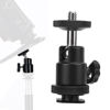 Picture of Camera Tripod Ball Head,Mini Ball Head 1/4'' Screws 360° Rotation Shooting Portable Metal Ball Head with Non-Slip Lock Knob,for Camera Tripod