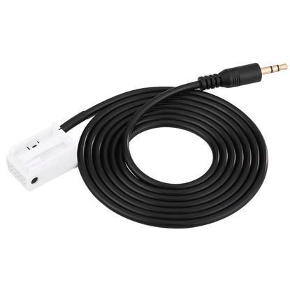 Picture of Car 3.5mm Male Audio AUX Input Adapter Cable for Mercedes /Benz W203 C Class for Car Audio Adapter Cable Bluetooth Audio AUX Cable Lighter Adapter Extension Cord 12 Volt Power Cord Extension ca