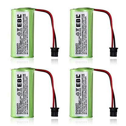 Picture of EBL 4-Pack 2.4V 900mAh Rechargeable Cordless Phone Telephone Batteries for BT-1021 BT1021 BT-1008 BT-1016