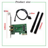 Picture of SaiDian 1Pcs Wireless Network Card M.2 to PCI-E Adapter A+E/E Key M.2 to PCI-E Desktop Riser Card with Bluetooth