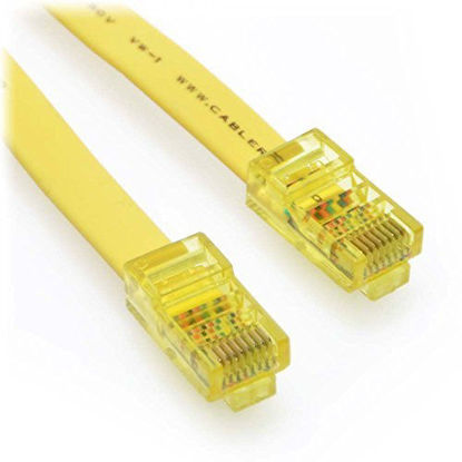 Picture of CableRack 10ft RJ45 to RJ45 Rollover Console Cable for Cisco Yellow