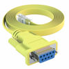 Picture of CableRack 6ft DB9 Female to RJ45 Male Rollover Console Cable for Cisco Yellow