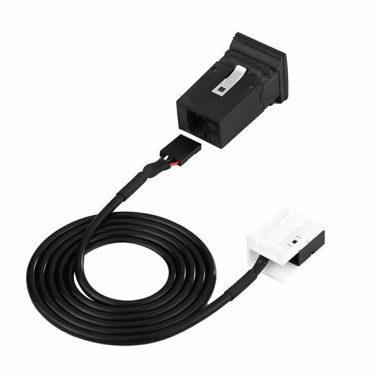 Picture of AUX Cable Car USB AUX o Cable Switch & Switch Socket for RCD510 RCD310 Golf//R MK5 MK6 Jetta 5KD035724 mk6,rcd310 USB for mk5 aux Port 5kd035724