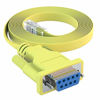 Picture of CableRack 10ft DB9 Female to RJ45 Male Rollover Console Cable Yellow