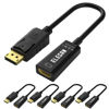 Picture of DisplayPort to HDMI Adapter Cable 5 Pack,Elecan 4K@30Hz 2K@60Hz 1080P Gold-Plated DP (Display Port) PC to HDMI Monitor Converter(Uni-Directional & Male to Female),Compatible for HP NVIDIA & More