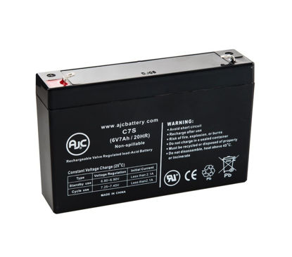 Picture of OR500LCDRM1U 6V 7Ah UPS Battery - This is an AJC Brand Replacement