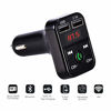 Picture of SaiDian 1 Pcs Black Fm Transmitter Bluetooth for Car MP3 Player USB Charger Audio Adapter Receiver Hands-Free Calling