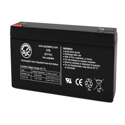 Picture of AJC Battery Compatible with APC SmartUPS SC 450 SC450R1X542 6V 7Ah UPS Battery