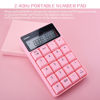 Picture of Pinke Wireless Number Pads, Numeric Keypad Numpad 20 Keys Portable 2.4 GHz Financial Accounting Number Keyboard with Calculator, for Laptop, PC, Desktop, Surface Pro,(Wireless sk657ag keypad 657 pink)