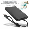 Picture of 1.44M USB External Disk Drive for Notebook Portable Floppy Disk Drive Diskette FDD Shockproof External DVD Drive CD Drive USB Floppy Disk Reader Drive for General Usage Black