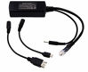 Picture of PoE Texas PoE Power Adapter for USB-A and Micro-USB Compatible Devices Including Apple Cables for POS, Digital Signage, & More - 802.3af POE to 5 Volt Splitter - Extends Power Delivery Up to 328 Feet