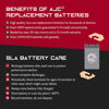 Picture of GS Battery GT4L-BS Powersports Replacement Battery - This is an AJC Brand Replacement