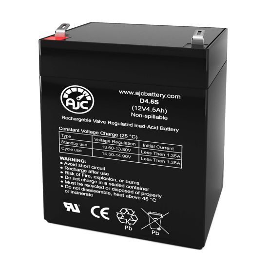 Picture of AJC Battery Compatible with Leoch DJW12-5.4 T2 12V 4.5Ah UPS Battery