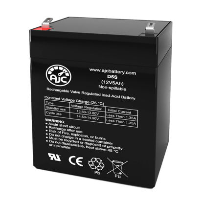 Picture of AJC Battery Compatible with Yuasa NPH5-12 12V 5Ah UPS Battery