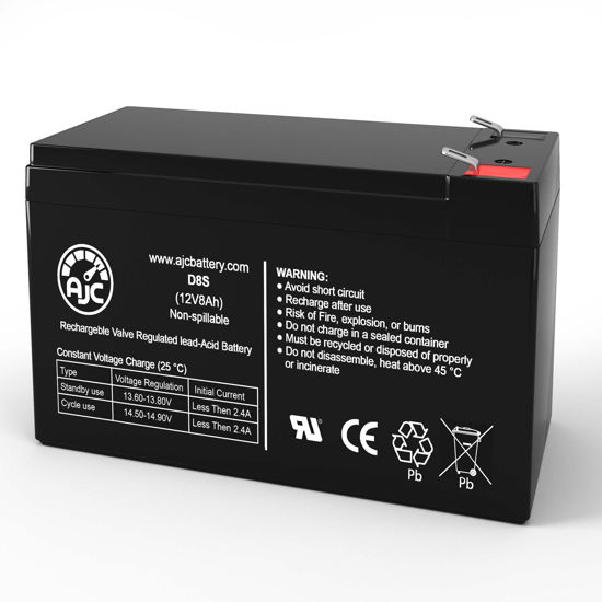 Picture of B&B BP8-12 12V 8Ah UPS Battery - This is an AJC Brand Replacement