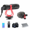 Picture of Akozon Recording Microphone, Condenser Mic Super Cardioid Directional Shotgun Microphone for Mobile Phone DSLR Cameras Live Broadcast Vlog