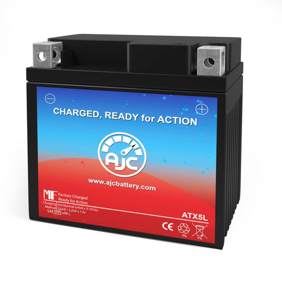 Picture of Extreme XTAX5L-BS Powersports Replacement Battery - This is an AJC Brand Replacement